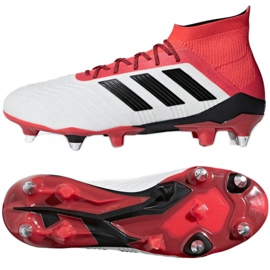 Adidas Predator 18.1 SG M CP9261 chaussures de football blanche Adidas Predator 18.1 SG M CP9261 chaussures de football blanche