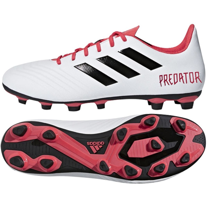 Adidas Predator 18.4 FxG M CM7669 chaussures de football multicolore blanche