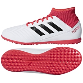 Adidas Predator Tango 18.3 Tf Jr CP9040 chaussures de football multicolore blanche