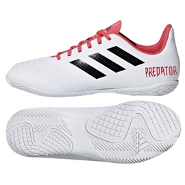 Chaussures d'intérieur adidas Predator Tango 18.4 In Jr CP9103 multicolore blanche