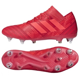 Adidas Nemeziz 17.1 Sg M CP8944 chaussures de football rouge rouge Adidas Nemeziz 17.1 Sg M CP8944 chaussures de football rouge rouge