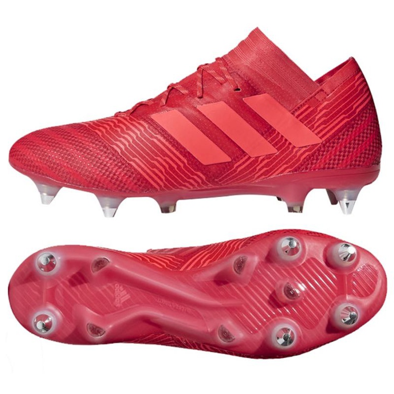 Adidas Nemeziz 17.1 Sg M CP8944 chaussures de football rouge rouge Adidas Nemeziz 17.1 Sg M CP8944 chaussures de football rouge rouge