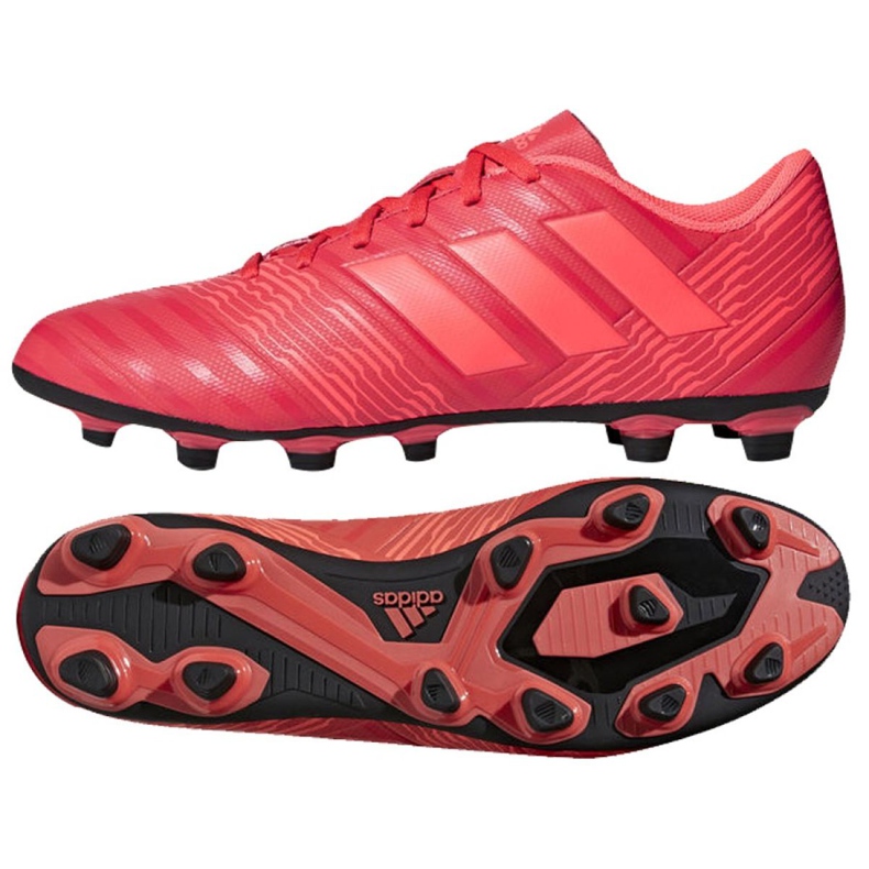 Adidas Nemeziz 17.4 FxG M CP9007 chaussures de football multicolore rouge