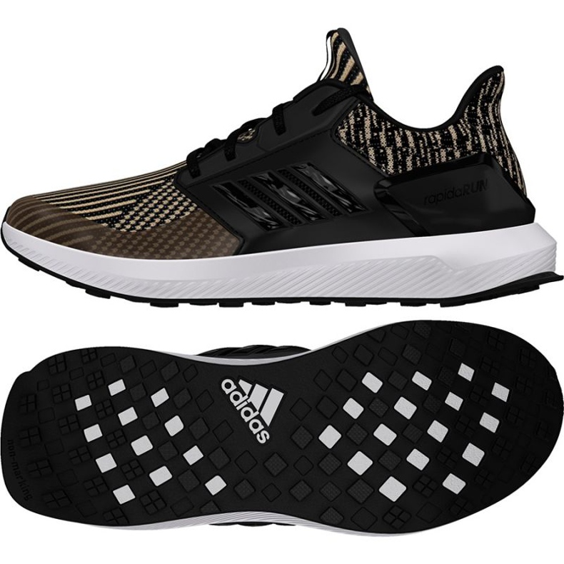 Chaussures running adidas Rapida Run Knit Jr DB0220 le noir