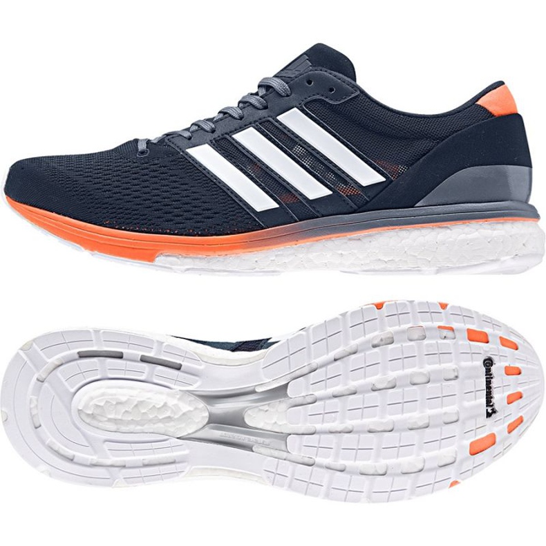 Chaussures running adidas Adizero Boston 6 M BB6412 bleu marin