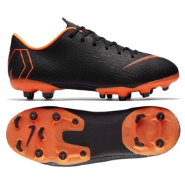 Nike Mercurial Vapor 12 Academy Gs Mg Jr AH7347-081 chaussures de football noir noir