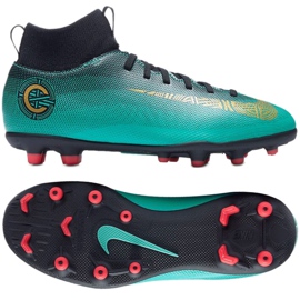 Nike Mercurial Superfly 6 Club CR7 Mg Jr AJ3115-390 chaussures de football bleu bleu Nike Mercurial Superfly 6 Club CR7 Mg Jr AJ3115-390 chaussures de football bleu bleu