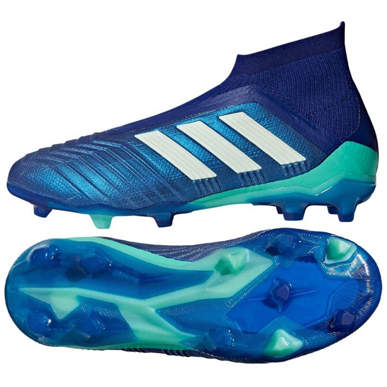 Chaussures de football Adidas Predator 18+ Fg bleu