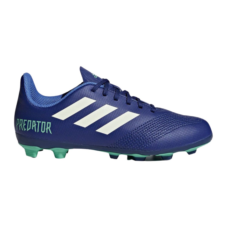 Chaussures de football Adidas Predator 18.4 FxG Junior CP9242 multicolore bleu Chaussures de football Adidas Predator 18.4 FxG Junior CP9242 multicolore bleu