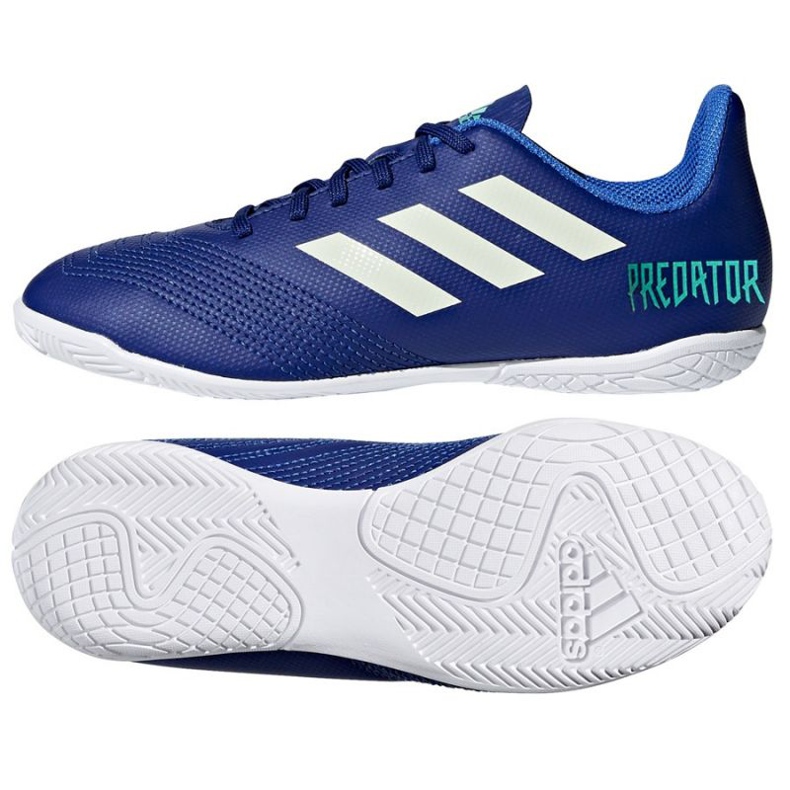 Chaussures d'intérieur adidas Predator Tango 18.4 In Jr CP9104 bleu bleu