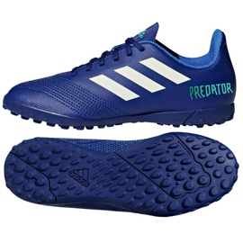Chaussures de football Adidas Predator Tango 18.4 Tf Junior CP9097 bleu bleu