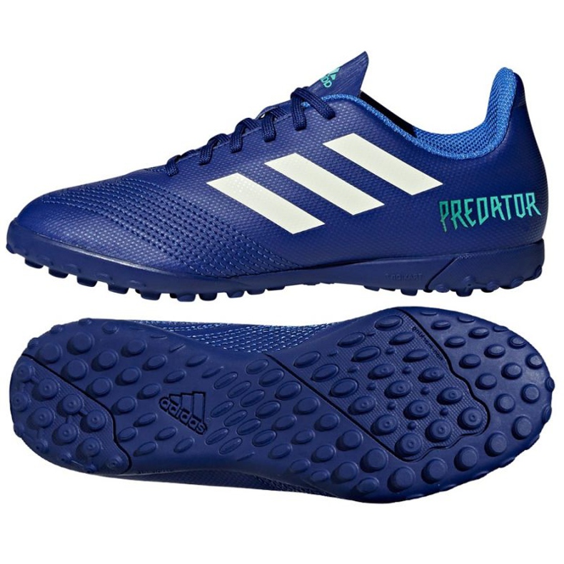 Chaussures de football Adidas Predator Tango 18.4 Tf Junior CP9097 bleu bleu Chaussures de football Adidas Predator Tango 18.4 Tf Junior CP9097 bleu bleu
