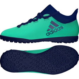 Chaussures de foot Adidas X Tango 17.3 Tf Jr CP9027 multicolore bleu
