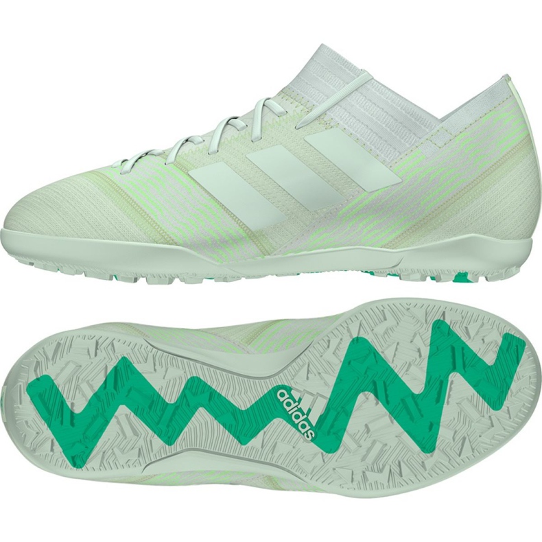 Chaussures de foot Adidas Nemeziz Tango 17.3 Tf Jr CP9240 vert vert