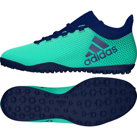 Chaussures de foot Adidas X Tango 17.4 Tf M CP9137 vert vert Chaussures de foot Adidas X Tango 17.4 Tf M CP9137 vert vert