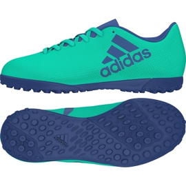 Chaussures de football Adidas X Tango 17.4 Tf Jr CP9045 vert vert