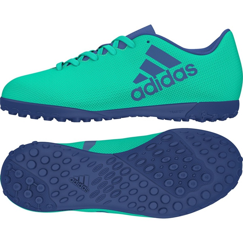 Chaussures de football Adidas X Tango 17.4 Tf Jr CP9045 vert vert Chaussures de football Adidas X Tango 17.4 Tf Jr CP9045 vert vert