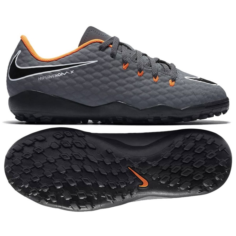 Chaussures de football Nike Hypervenom PhantomX 3 Academy Tf Jr AH7294-081-S gris gris Chaussures de football Nike Hypervenom PhantomX 3 Academy Tf Jr AH7294-081-S gris gris