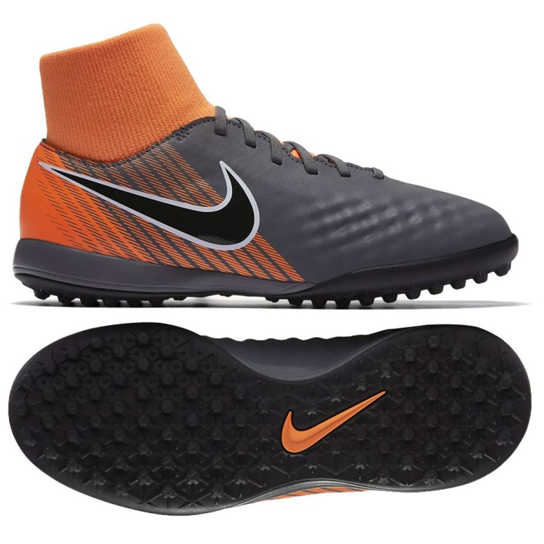 Chaussures de football Nike Magista Obrax 2 Academy Df Tf Jr AH7318-080-S gris gris