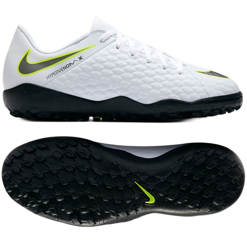 Chaussure de football Nike Hypervenom 3 Academy Tf Jr AJ3797-107 blanche blanche Chaussure de football Nike Hypervenom 3 Academy Tf Jr AJ3797-107 blanche blanche