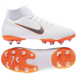 Nike Mercurial Superfly 6 Academy Gs Mg Jr AH7337-107 chaussures de football multicolore blanc