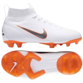 Nike Mercurial Superfly 6 Elite Fg Jr AH7340-107 chaussures de football blanc blanc