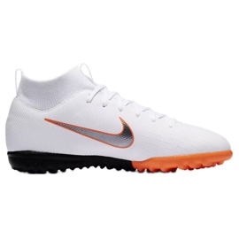 Chaussures de football Nike Mercurial SuperflyX 6 Academy Gs Tf Jr AH7344-107 blanche blanche