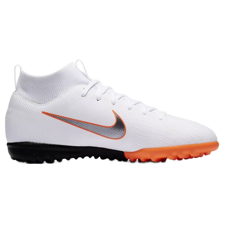 Chaussures de football Nike Mercurial SuperflyX 6 Academy Gs Tf Jr AH7344-107 blanche blanche
