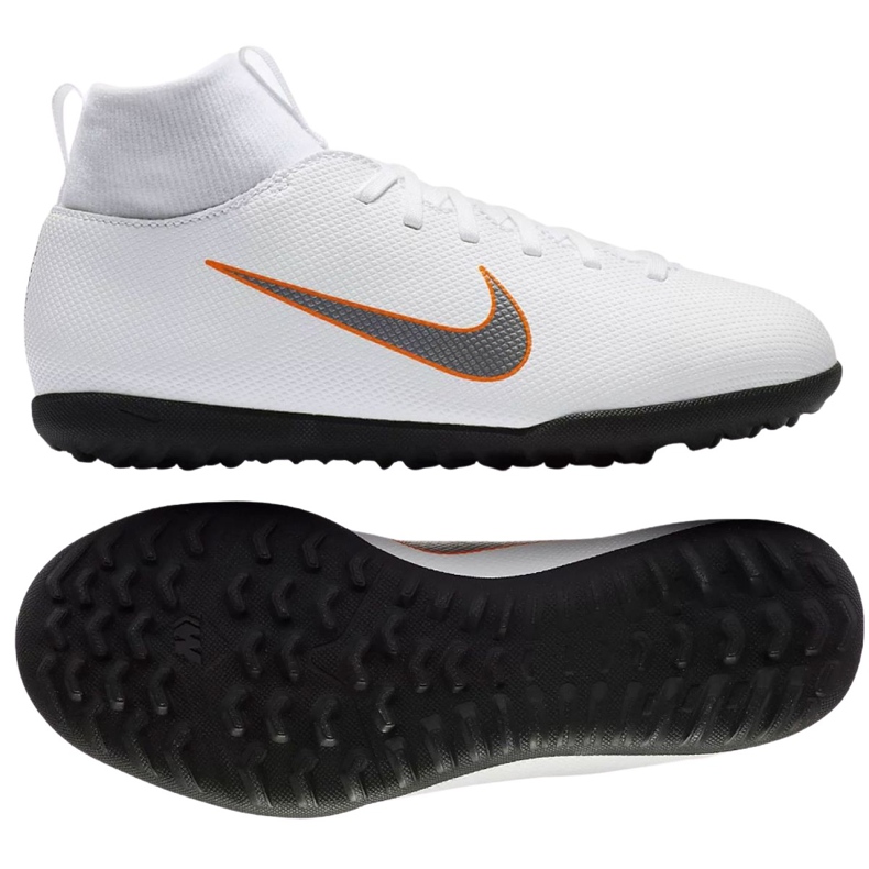 Nike Mercurial SuperflyX 6 Club Jr AH7345-107 chaussures de football multicolore blanche
