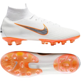 Nike Mercurial Superfly 6 Elite Ag Pro M AH7377-107 chaussures de football blanc blanc