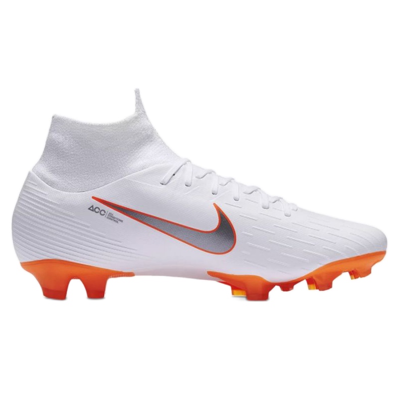 Nike Mercurial Superfly 6 PRO FG M AH7368-107 chaussures de football blanche Nike Mercurial Superfly 6 PRO FG M AH7368-107 chaussures de football blanche