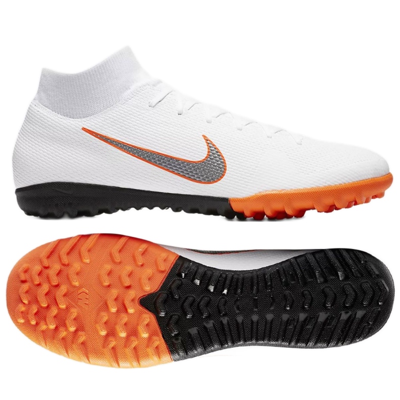 Chaussures de football Nike Mercurial SuperflyX 6 Academy Tf M AH7370-107 blanche blanche