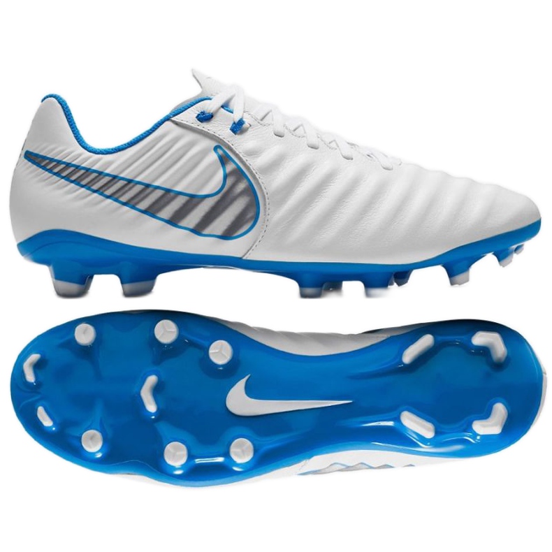 Chaussures de football Nike Tiempo Legend 7 Academy Fg M AH7242-107 blanche blanche