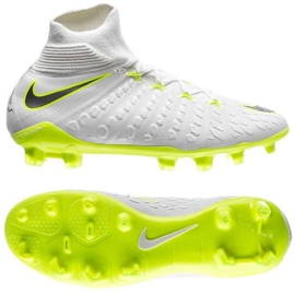 Chaussures de football Nike Hypervenom Phantom 3 Elite Dynamic Fit Fg Jr AJ3791-107 blanc blanc