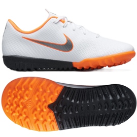 Chaussures de football Nike Mercurial VaporX 12 Academy Tf Jr AH7353-107 multicolore blanche