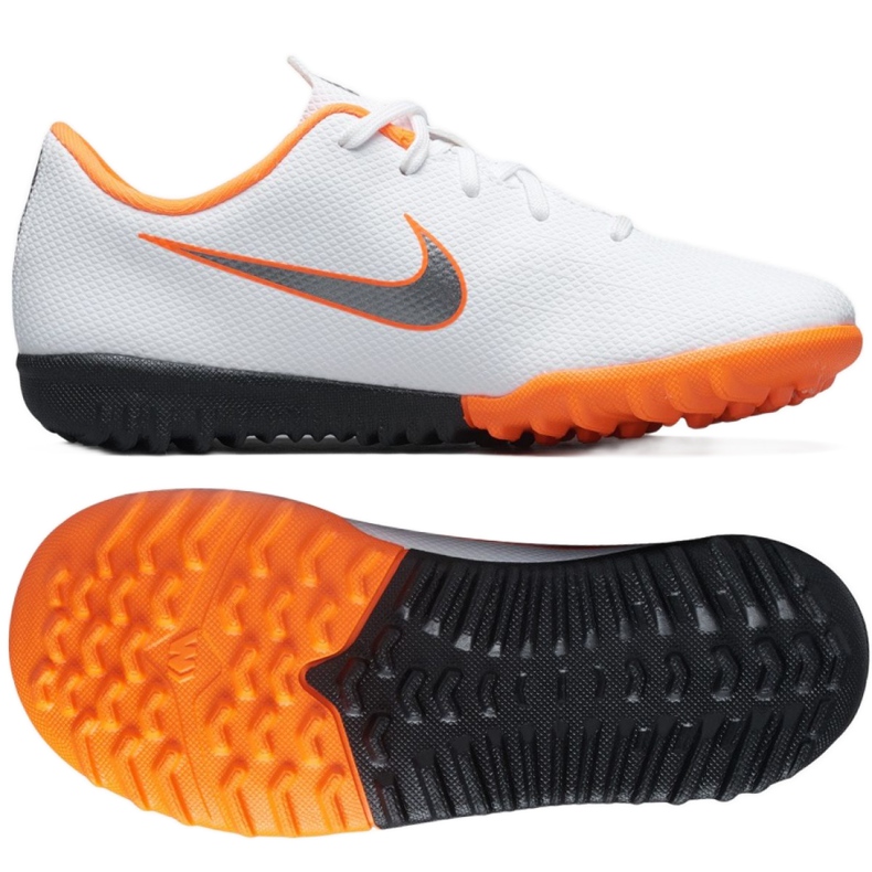 Chaussures de football Nike Mercurial VaporX 12 Academy Tf Jr AH7353-107 multicolore blanche