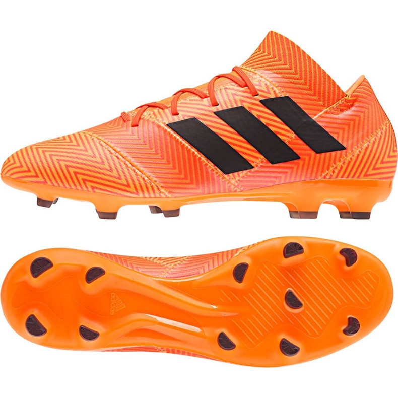 Chaussures de football Adidas Nemeziz 18.2 Fg M DA9580 multicolore orange Chaussures de football Adidas Nemeziz 18.2 Fg M DA9580 multicolore orange