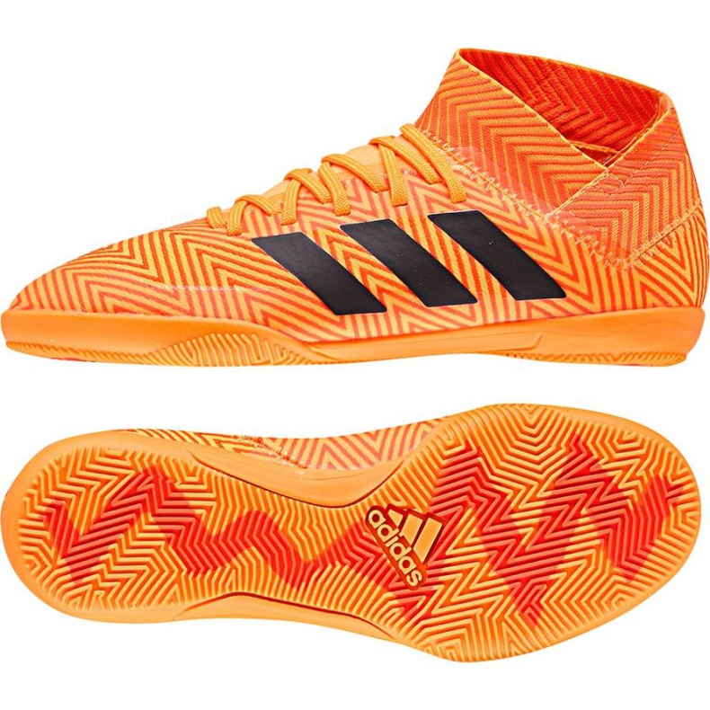 Chaussures de foot Adidas Nemeziz Tango 18.3 IN Jr DB2373 orange