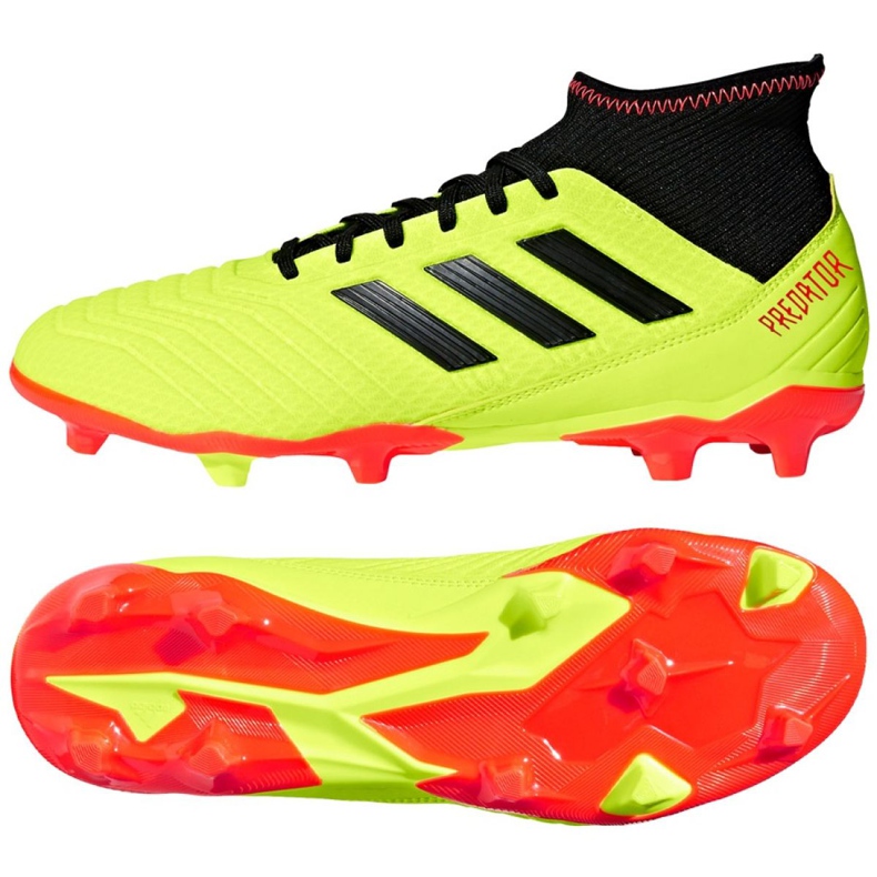 Chaussures de football Adidas Predator 18.3 Fg M DB2003 jaune jaune