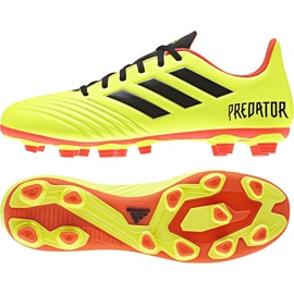 Chaussures de foot Adidas Predator 18.4 FxG M DB2005 multicolore jaune