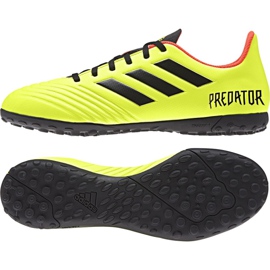 Chaussures de football Adidas Predator Tango 18.4 Tf M DB2141 multicolore jaune