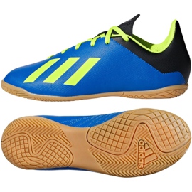 Chaussures de foot Adidas X Tango 18.4 In Jr DB2431 bleu marin bleu marin