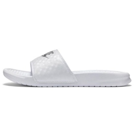 Chaussons Nike Benassi Just Do It 343881 102 blanc