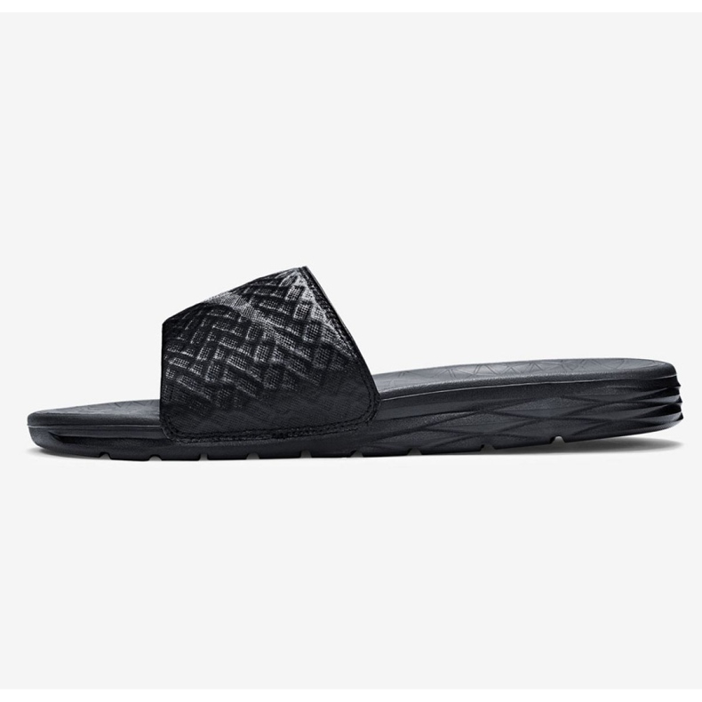 Chaussons Nike Benassi Solarsoft Slide 705474-091 le noir