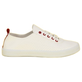 Kylie Baskets ajourées nouées blanc