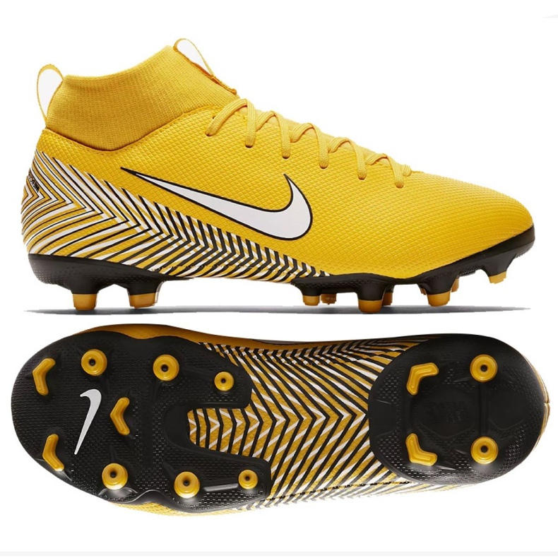Nike Mercurial Superfly 6 Academy Mg Jr AO2895-710 chaussures de football multicolore jaune