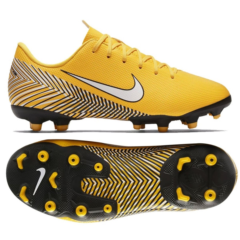 Chaussures de football Nike Mercurial Vapor 12 Academy Neymar Mg Jr AO2896-710 multicolore jaune Chaussures de football Nike Mercurial Vapor 12 Academy Neymar Mg Jr AO2896-710 multicolore jaune