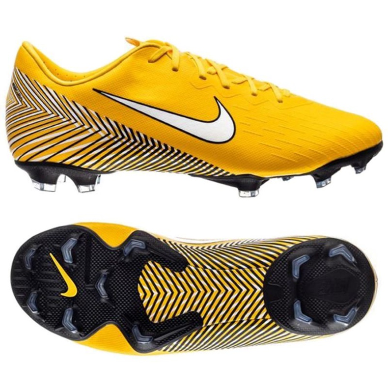 Nike Mercurial Vapor 12 Elite Neymar Fg Jr AR4091-710 chaussures de football jaune n.-é. à propos de n.-é. vol oui