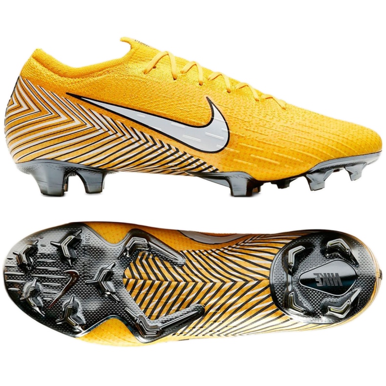 Chaussures de football Nike Merurial Vapor 12 Elite Neymar Fg M AO3126-710 jaune jaune