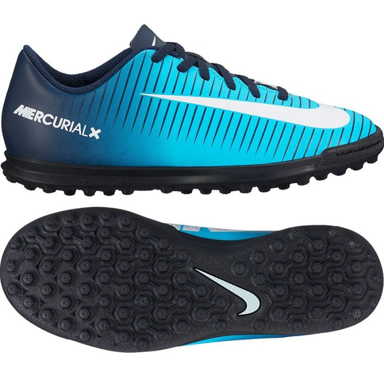 Chaussure de football Nike Mercurial Vortex Iii bleu